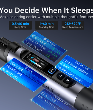 FNIRSI® HS-03 Cordless Soldering Iron, USB-C, 100–450°C كاوية محمولة
