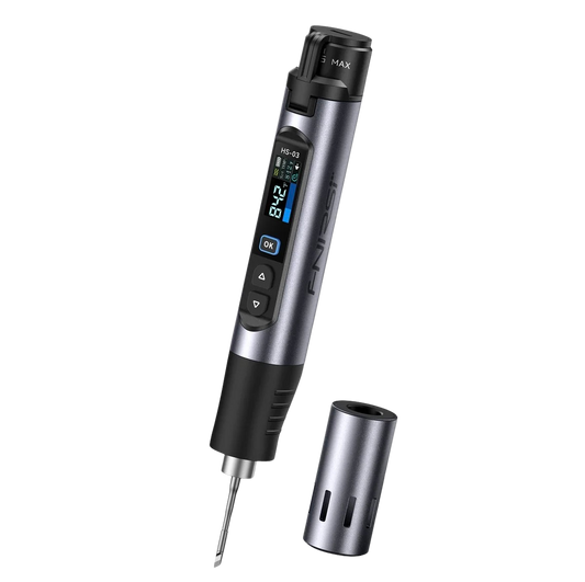 FNIRSI® HS-03 Cordless Soldering Iron, USB-C, 100–450°C كاوية محمولة