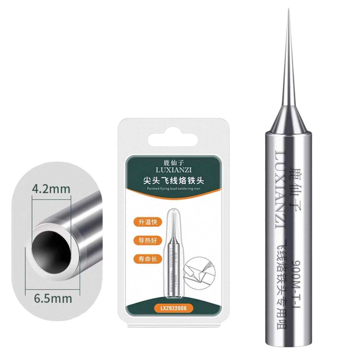 900M-T-I Long Life Pointed Soldering Iron Tip