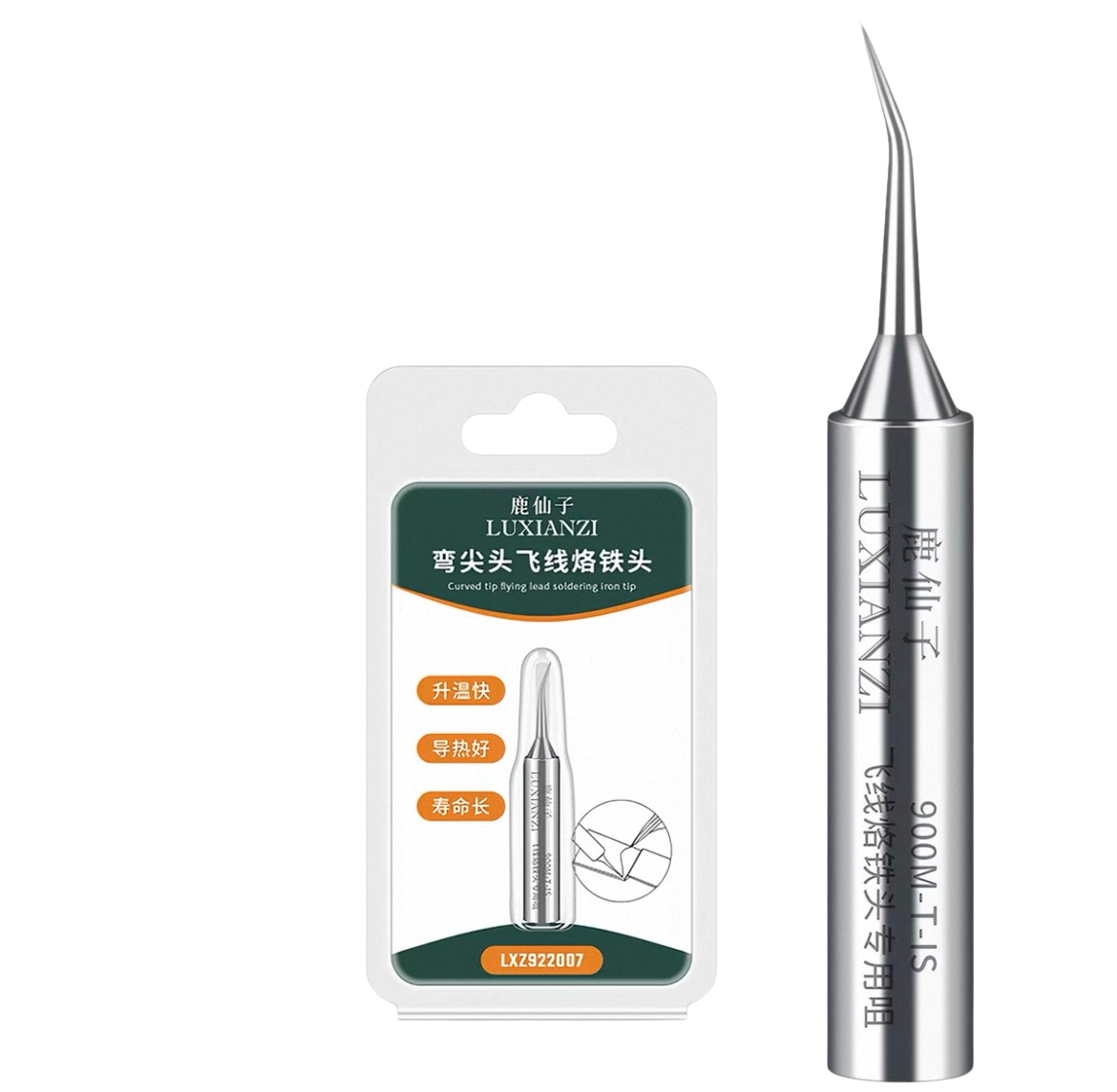 900M-T-IS Long Life Curved Soldering Iron Tip