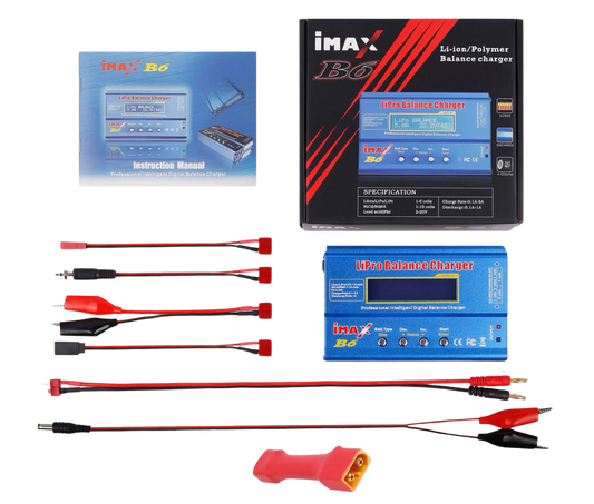 iMAX B6 80W Charger, Lipo Charger, Balance Charger Discharger for LiPo/Li-Ion/LiFe Battery (1-6S)