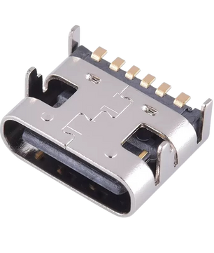TYPE-C Female Seat USB-3.1 6-pin مدخل تايب سي