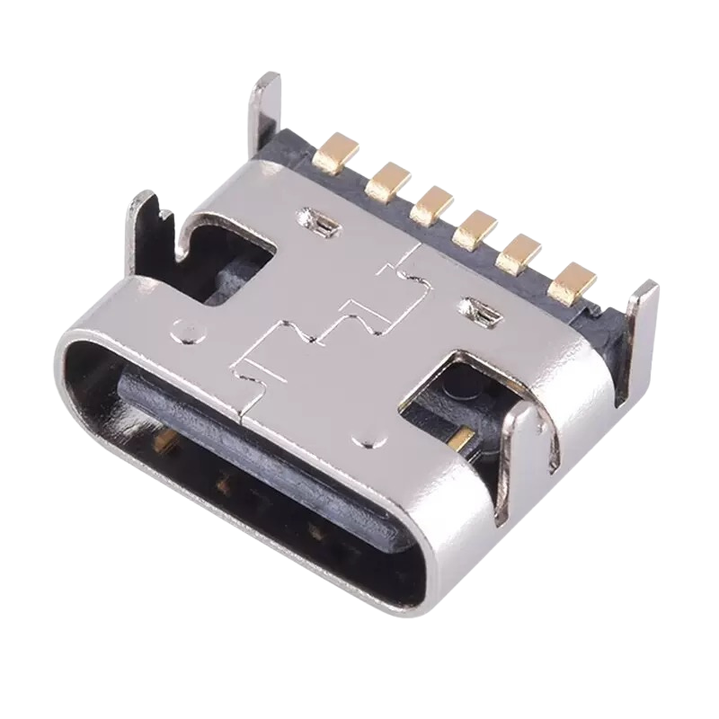 TYPE-C Female Seat USB-3.1 6-pin مدخل تايب سي