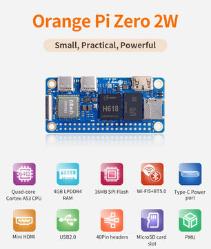 Orange Pi Zero 2W 4Gb + Expansion Board