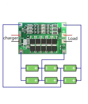 BMS 3S 60A 11.1V/12.6V Lithium Battery Charger