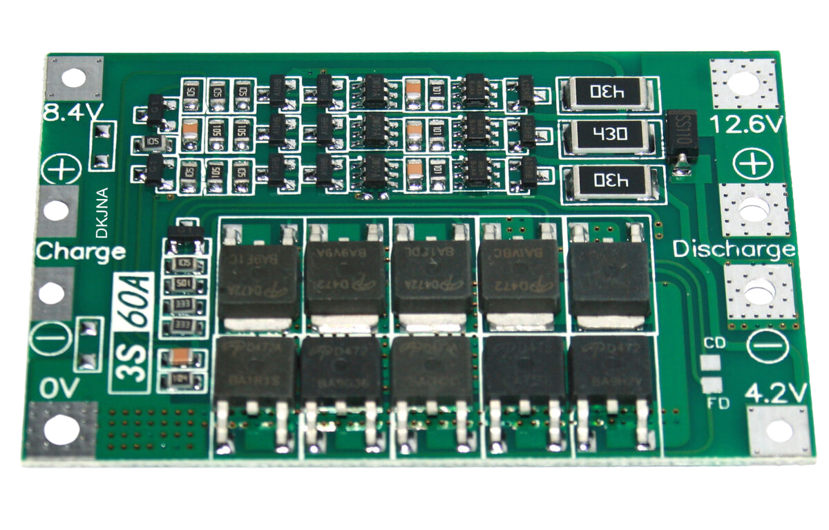 BMS 3S 60A 11.1V/12.6V Lithium Battery Charger