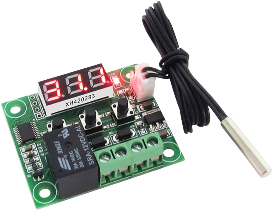 XH-W1209 DC 12V LED Digital Thermostat Temperature Control متحكم حرارة