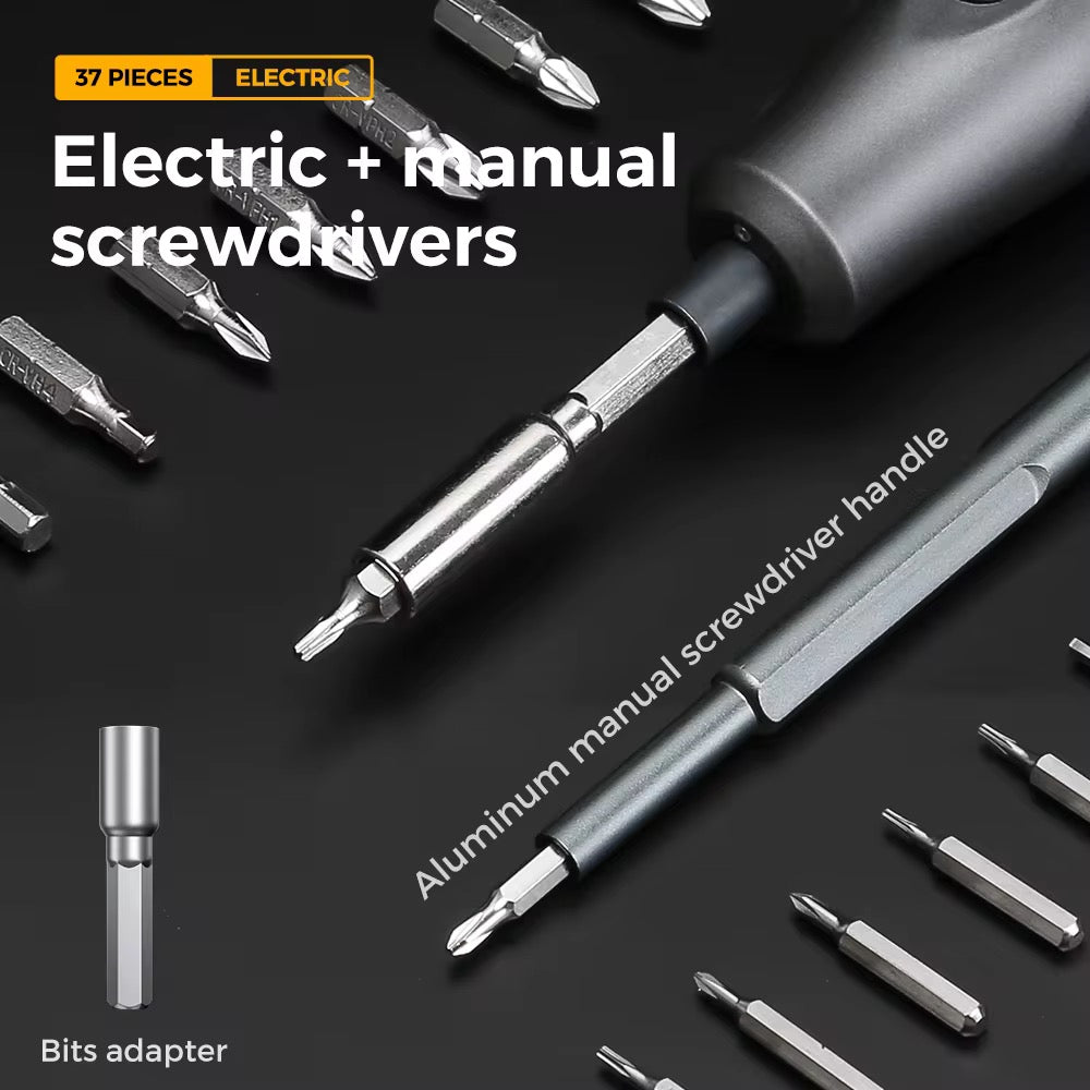 37 In 1 Multi-Functional Electric Screwdriver Set مفك كهربائي