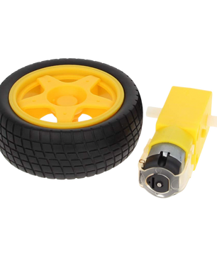 3v-6v TT Gear DC Motor with/without Wheel محرك مع/بدون عجلة