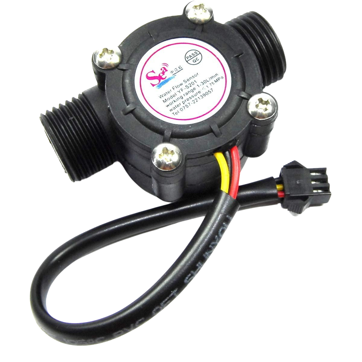 YF-S201 Water Flow Sensor حساس تدفق الماء