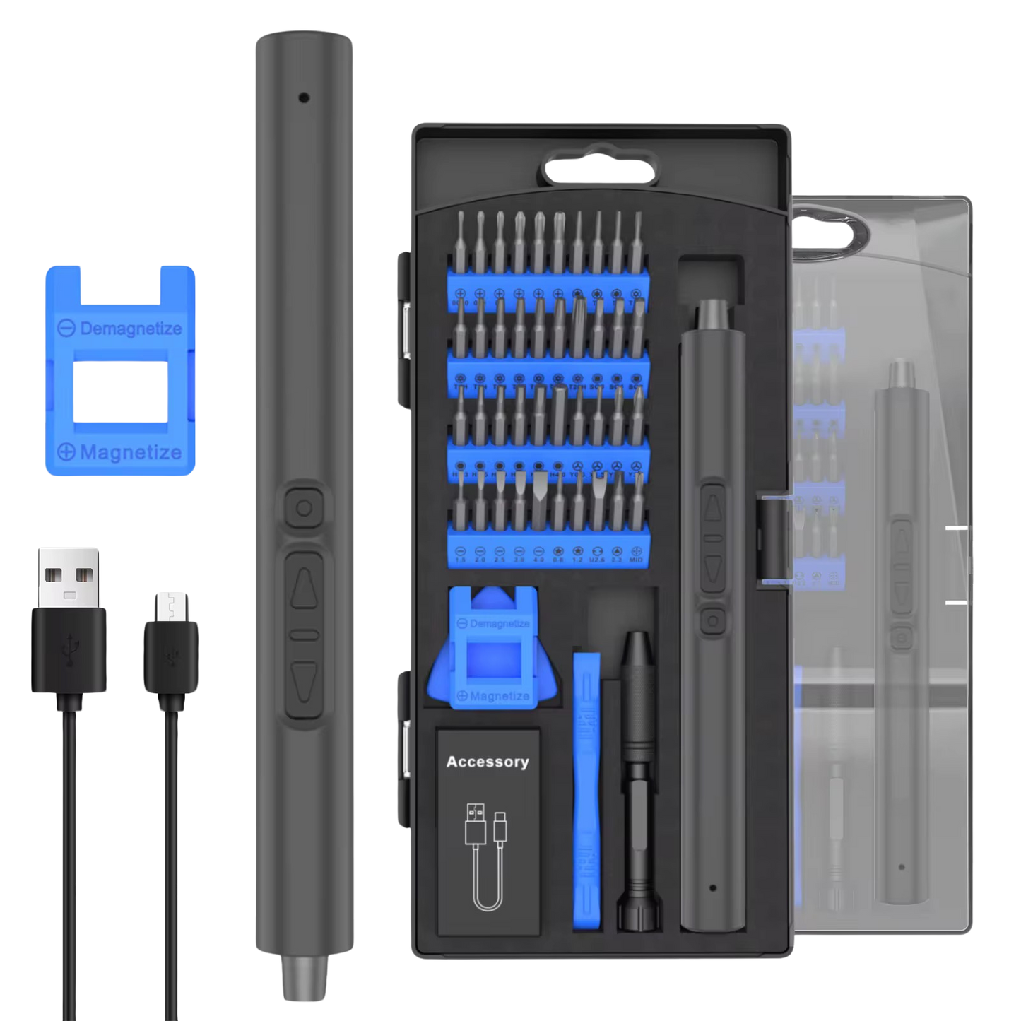50 In 1 Portable Cordless Electric Screwdriver Set مفك كهربائي