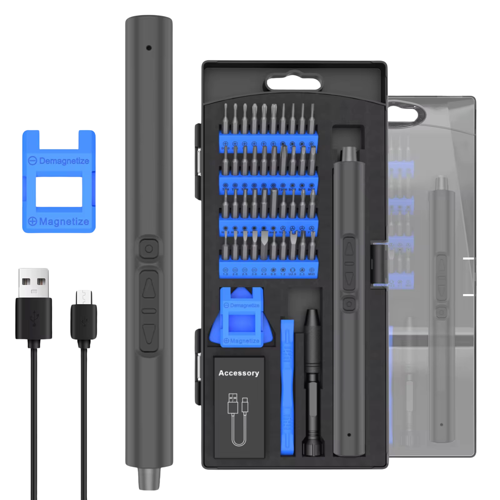 50 In 1 Portable Cordless Electric Screwdriver Set مفك كهربائي