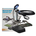 5 Led Auxiliary Clips Magnifying Station قاعدة تكبير مع إضائة