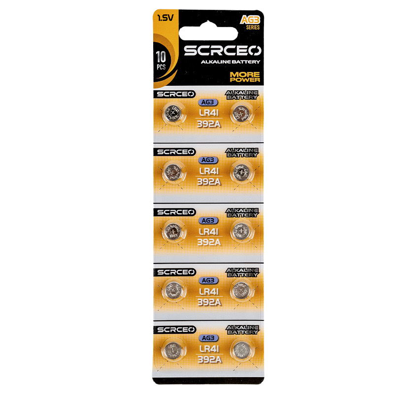 SCRCEO AG3/LR41 1.5V 160mAh Battery بطارية