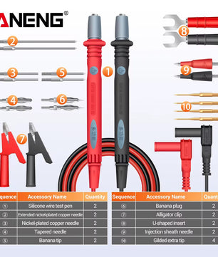 Aneng PT1028 1000V 22 in 1 Multi-Function Multimeter Probe Kit خيط ملتي متر مجموعة متكاملة