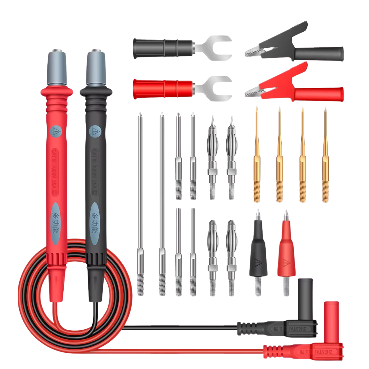 Aneng PT1028 1000V 22 in 1 Multi-Function Multimeter Probe Kit خيط ملتي متر مجموعة متكاملة