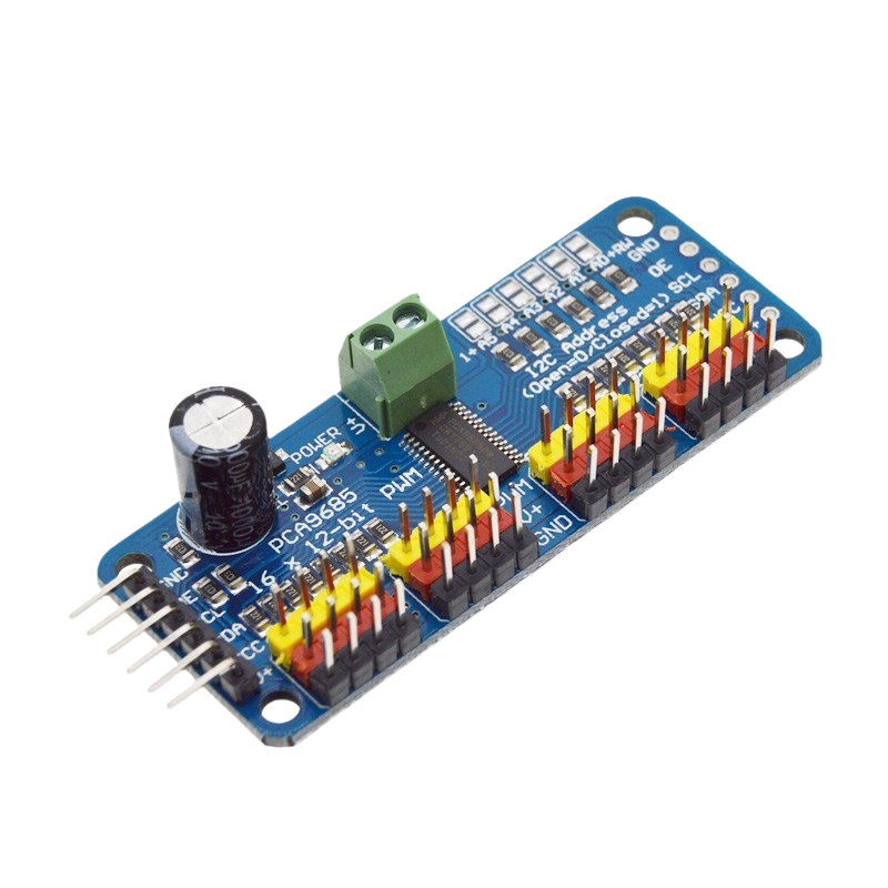 16-Channel 12-bit PWM/Servo Driver I2C interface PCA9685 متحكم سيرفر موتور أصلي