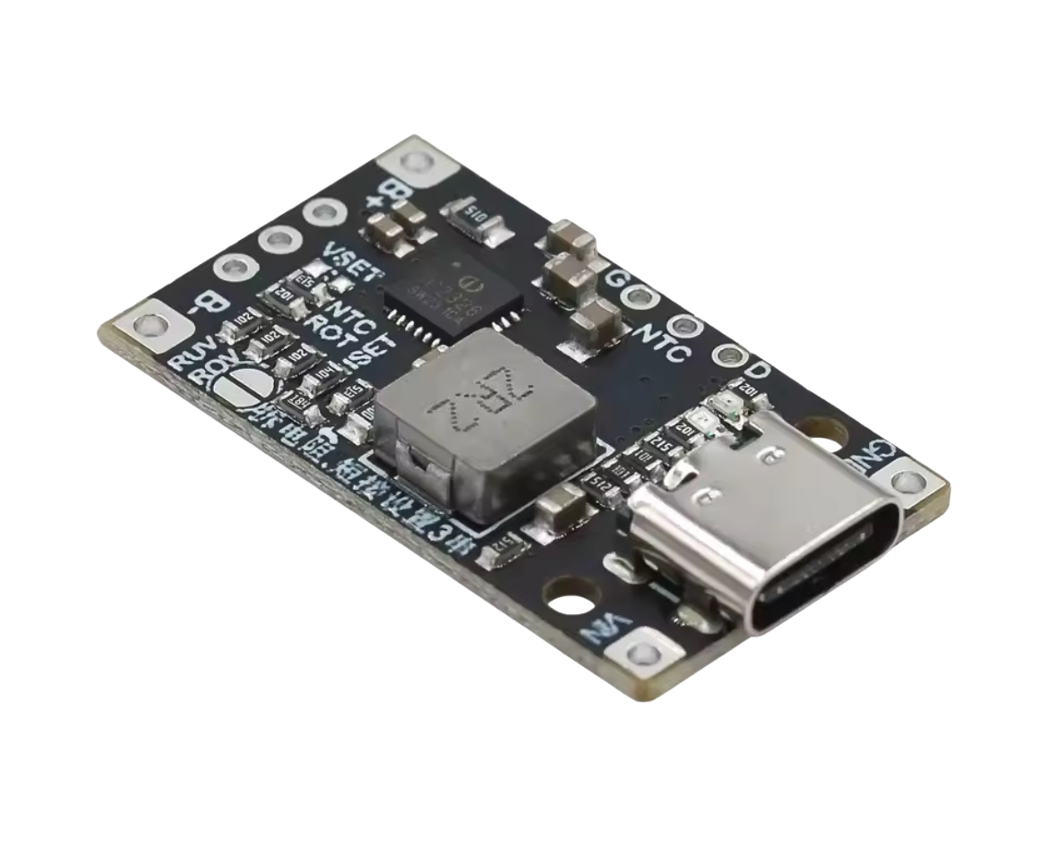 Type-C 2S 3S BMS 15W 1.5A 8.4V/12.6V Lithium battery charging module شاحن بطاريات ليثيوم