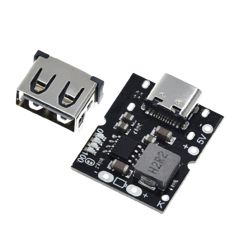 5V 2A Type-C USB 3.7V Lithium Li-ion Battery Charging Module Power Bank دائرة باور بنك شحن و تفريغ