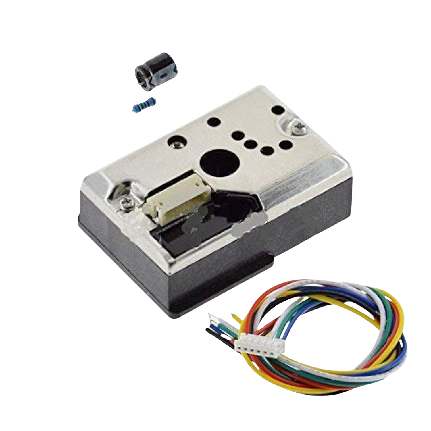 GP2Y1014AU PM2.5 Dust Smoke Particle Detection Sensor Module + Capacitor + Resistor