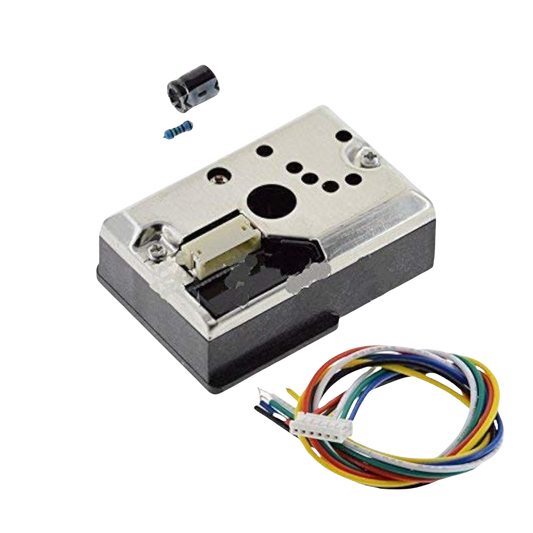 GP2Y1014AU PM2.5 Dust Smoke Particle Detection Sensor Module + Capacitor + Resistor