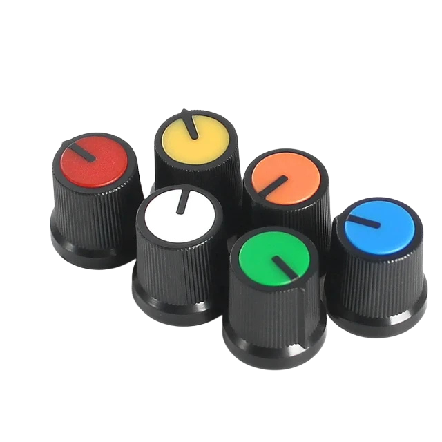 Potentiometer Plastic Knob 6mm غطاء مقاومة متغيرة