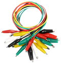Alligator clips wires 10pcs Set  خيوط تمساح