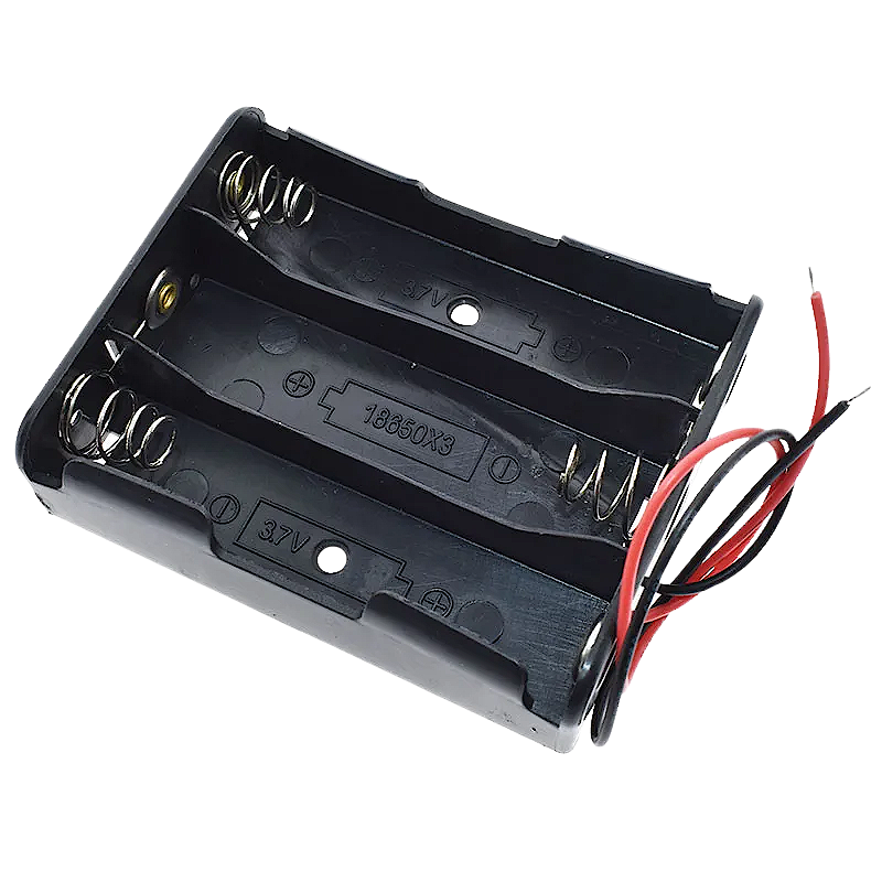 3x 18650 3.7V Battery Holder حاملة بطاريات ثلاثية