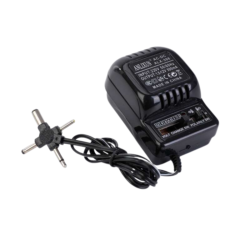 Universal Adjustable Power Adapter ALX-308 1.5V-12V 500mAh محول متغير