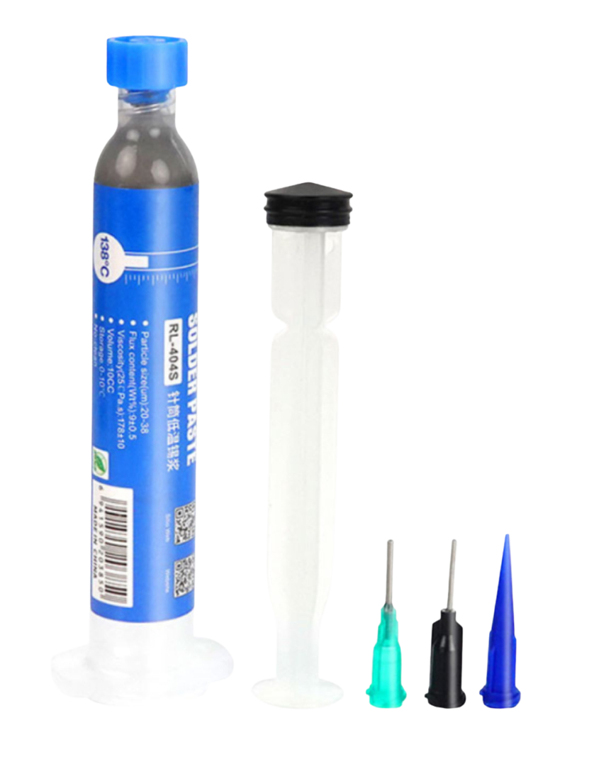 RELIFE RL-404S 138°C 10cc Low Temperature Lead-Free Solder Paste قصدير سائل