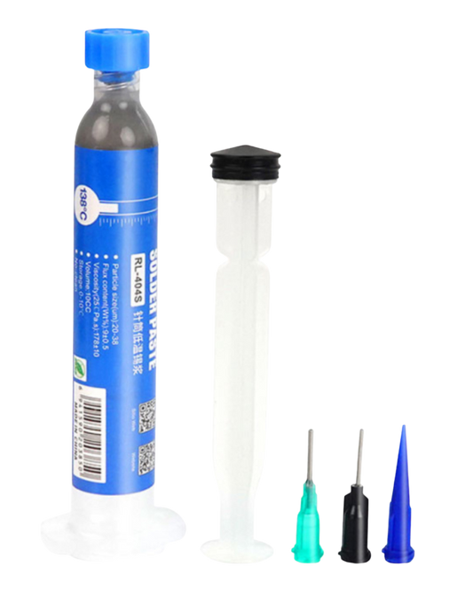 RELIFE RL-404S 138°C 10cc Low Temperature Lead-Free Solder Paste قصدير سائل
