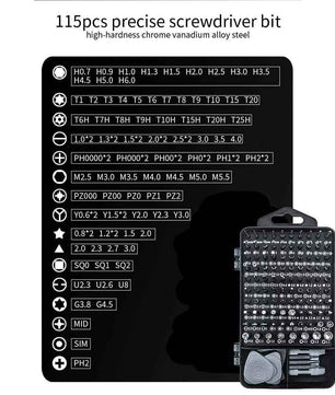 115 In 1 Precision Screwdriver Set عدة مفكات