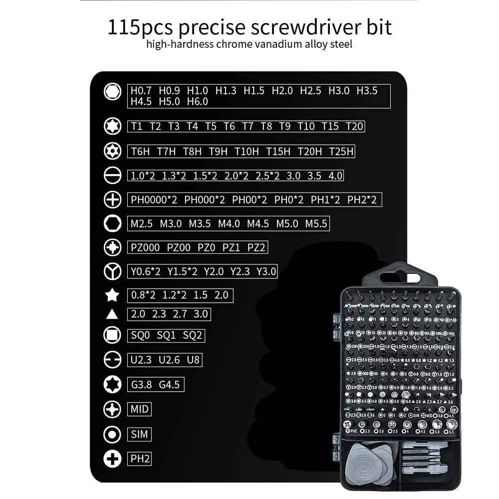 115 In 1 Precision Screwdriver Set عدة مفكات