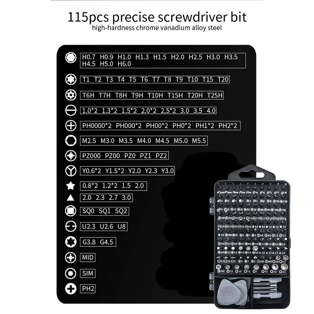 115 In 1 Precision Screwdriver Set عدة مفكات