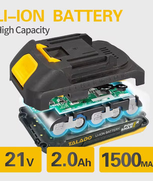 21V Cordless Brushed Drill مجموعة ترابينو متكاملة مع بطارية إضافية