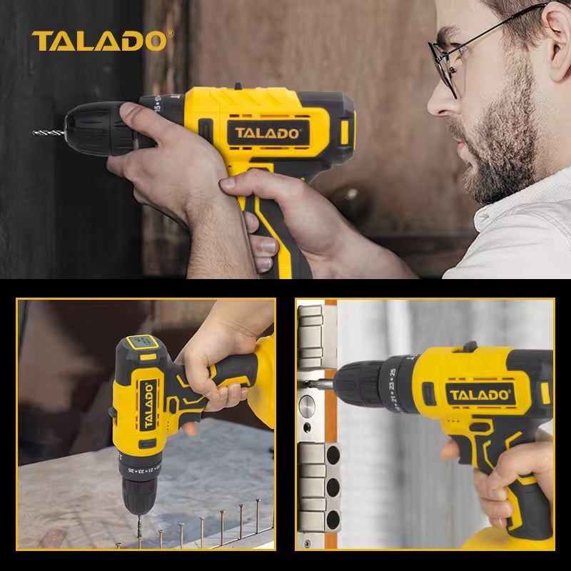 21V Cordless Brushed Drill مجموعة ترابينو متكاملة مع بطارية إضافية