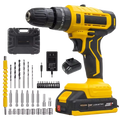 21V Cordless Brushed Drill مجموعة ترابينو متكاملة مع بطارية إضافية