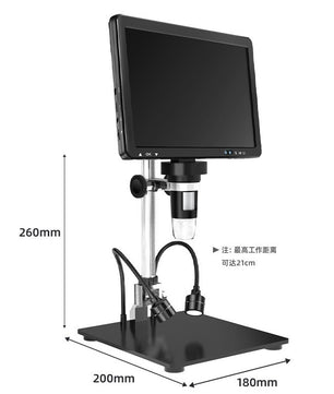 DM12 10.1-Inch 50X-1500X HDMI Digital Microscope IPS Screen 20MP مكبر ديجيتال