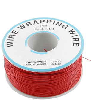 B-30-1000 30AWG Tin Plated Copper Wire Wrapping Cable سلك توصيل 1 متر