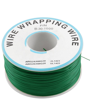 B-30-1000 30AWG Tin Plated Copper Wire Wrapping Cable سلك توصيل 1 متر