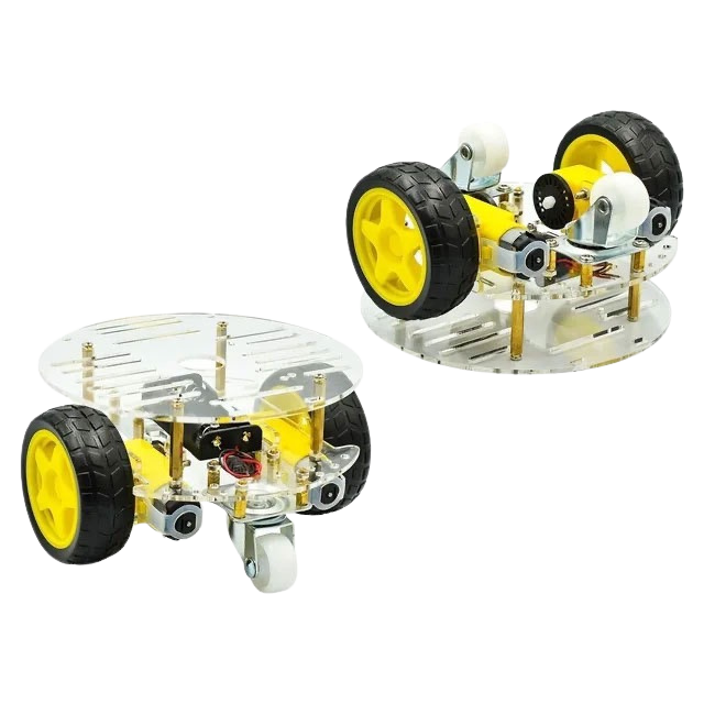 2WD Circular Smart Car Chassis Kit مجسم سيارة دائرية