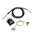 DS18B20 Temperature Sensor Module Kit Waterproof 2M Digital Sensor Cable Stainless Steel Probe + Plugable Terminal حساس حرارة ضد الماء