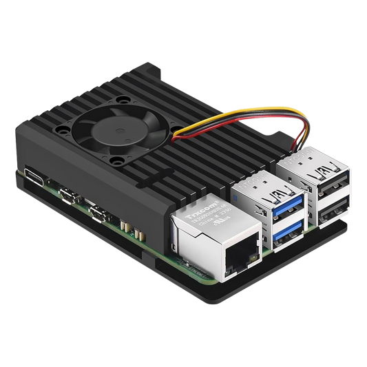 Raspberry Pi 5 Cooling Fan Heat Sink Metal Case