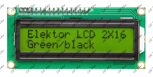 LCD 2X16 Blue Light without I2C شاشة عرض