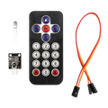 HX1838 IR Remote Transmitter + Receiver Module مرسل و مستقبل الإشاعة فوق الحمراء