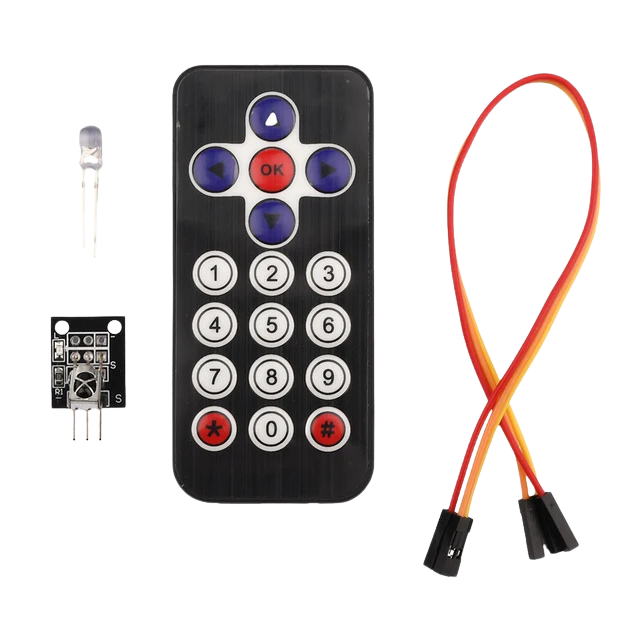HX1838 IR Remote Transmitter + Receiver Module مرسل و مستقبل الإشاعة فوق الحمراء