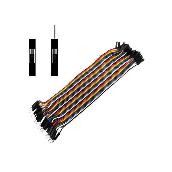 Jumper Wires 40pcs set 20cm حزمة اسلاك توصيل