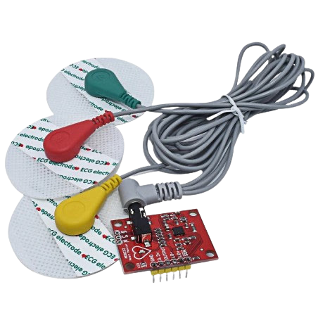 ECG AD8232 heart pulse measurement حساس نبضات القلب