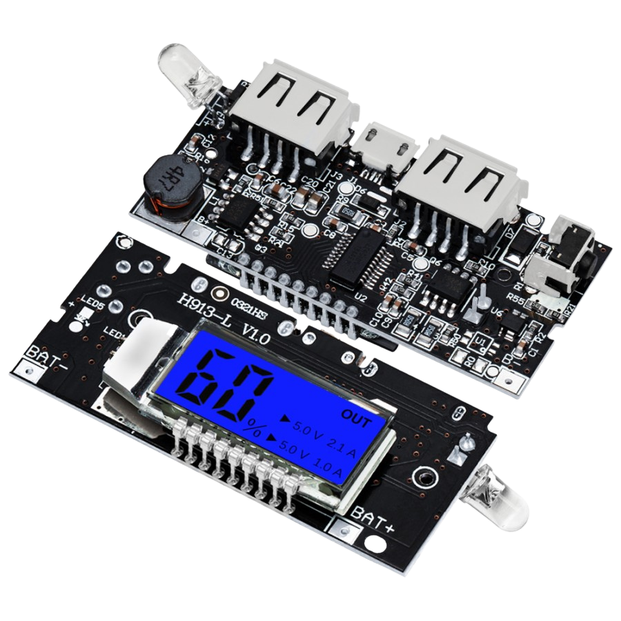 Dual USB 5V 1A 2.1A Power Bank 18650 Battery Charger PCB Power Module