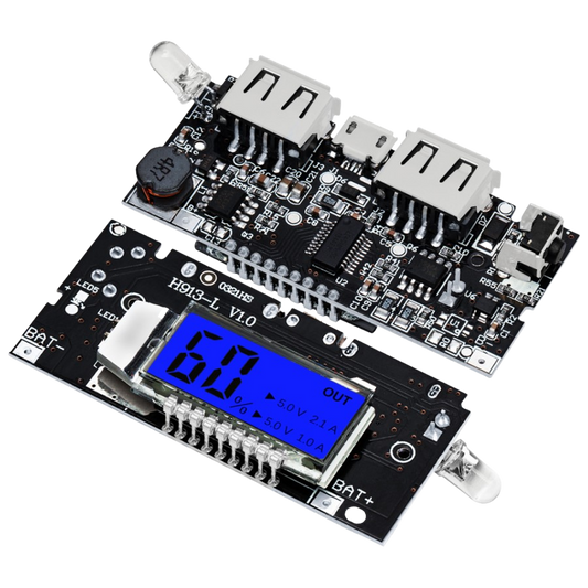 Dual USB 5V 1A 2.1A Power Bank 18650 Battery Charger PCB Power Module